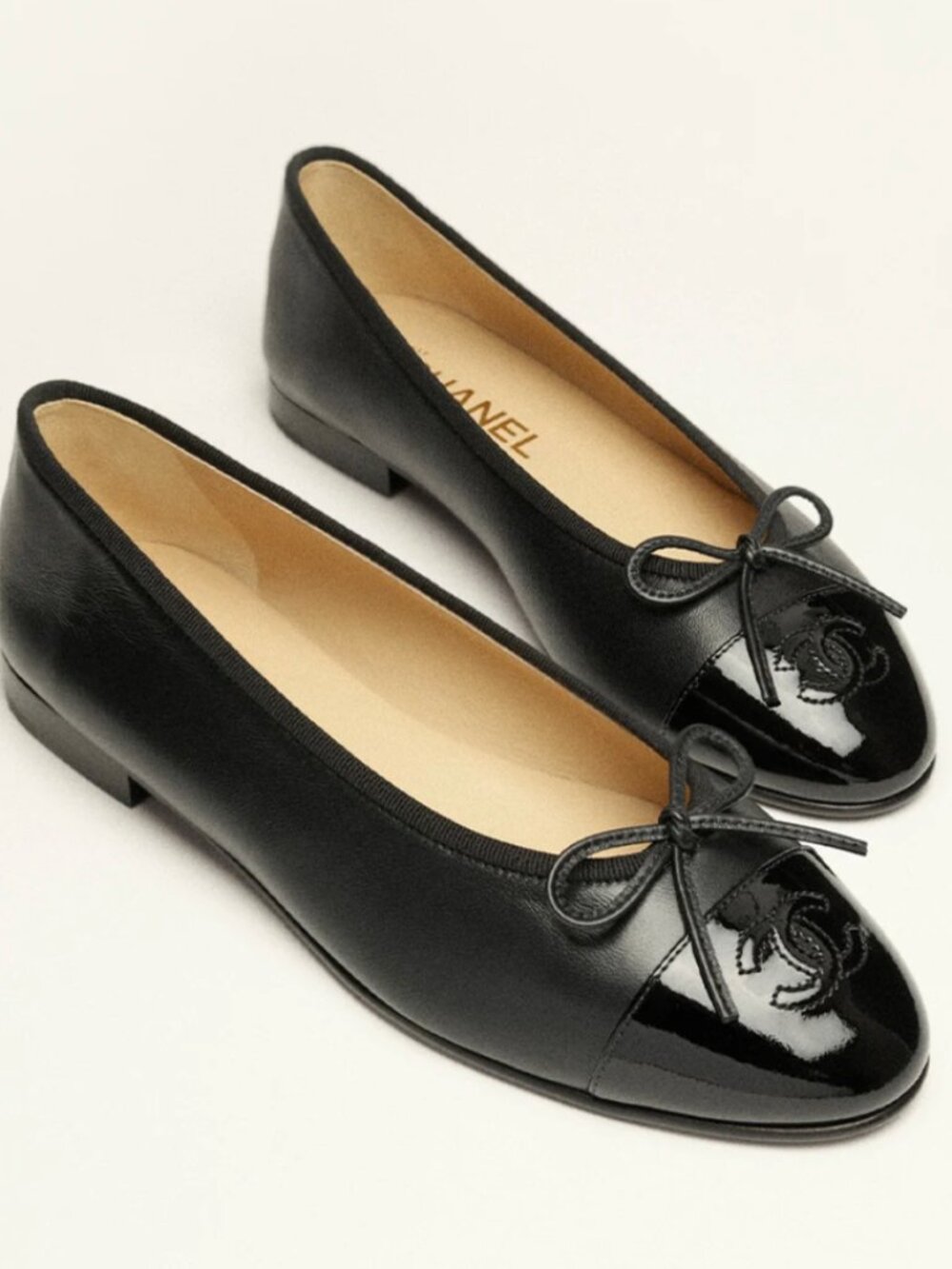 CHANEL Black Ballet Flats - Size 36 - Picture 2 of 10